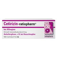 Cetirizin-ratiopharm bei Allergien 10 mg Filmtabl. 100 ST - 2158165