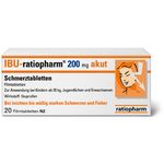 Ibu-ratiopharm 200mg akut Schmerztabletten 20 ST