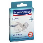 Hansaplast med Soft 1mx6cm 10 Abschnitte 10 ST