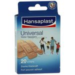 Hansaplast Universal Water Resist.4Größen Strips 20 ST
