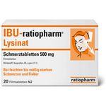 IBU-ratiopharm Lysinat Schmerztabletten 500mg 20 ST