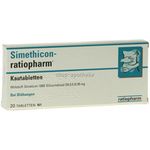 Simethicon-ratiopharm 85mg Kautabletten 20 ST