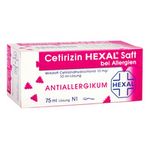 Cetirizin Hexal Saft bei Allergien 75 ML