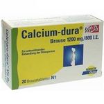 Calcium-dura Vit D3 Brause 1200mg/800 I.E. 20 ST