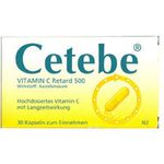 Cetebe Vitamin C Retard 500 30 ST