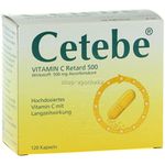 Cetebe Vitamin C Retard 500 120 ST