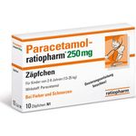 Paracetamol-ratiopharm 250mg Zäpfchen 10 ST