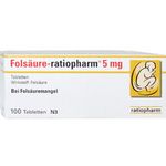 Folsäure-ratiopharm 5 mg 100 ST