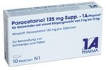 Paracetamol 125mg Supp. - 1 A-Pharma 10 ST