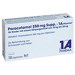 Paracetamol 250mg Supp. - 1 A-Pharma 10 ST