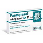 Pantoprazol-ratiopharm SK 20mg magensaftres. Tbl. 14 ST