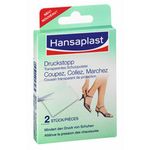 Hansaplast Druckstopp Transparentes Schutzpolster 2 ST