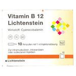 Vitamin B12 1000ug Lichtenstein 10x1 ML