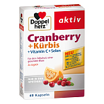 Doppelherz Cranberry + Kürbis Kaps. 60 ST