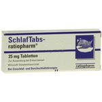 Schlaf Tabs-ratiopharm 25mg Tabletten 20 ST