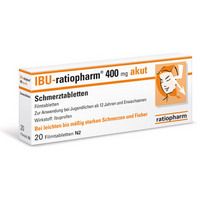 Ibu-ratiopharm 400mg akut Schmerztabletten 20 ST - 0266040