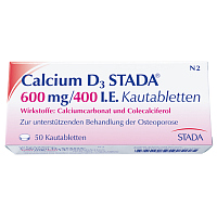 Calcium D3 STADA 600mg/ 400 I.E. Kautabletten 50 ST - 0574505