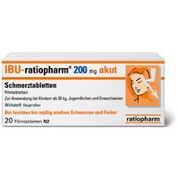 Ibu-ratiopharm 200mg akut Schmerztabletten 20 ST - 0984723