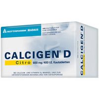 CALCIGEN D Citro 600 mg/400 I.E. Kautabletten 100 ST - 1138545