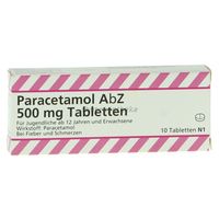 Paracetamol AbZ 500mg Tabletten 10 ST - 1234473