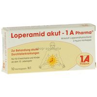 Loperamid akut-1A Pharma 10 ST - 1338066