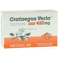 Crataegus Verla cor 450mg 100 ST - 1352451