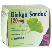 Ginkgo Sandoz 120mg Filmtabletten 120 ST - 1684012