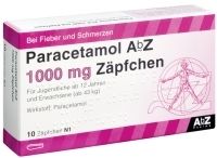 Paracetamol AbZ 1000mg Zäpfchen 10 ST - 2059061