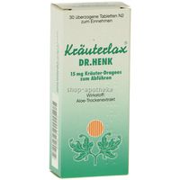 Kräuterlax DR.HENK 15mg Kräuter-Drag. z. Abführen 30 ST - 2115523