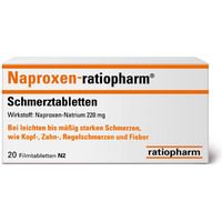 Naproxen-ratiopharm Schmerztabletten 20 ST - 2220332