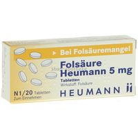 Folsäure Heumann 5mg Tabletten 20 ST - 3037587