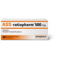 ASS-ratiopharm 500mg 30 ST - 3403885