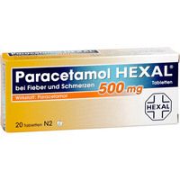 Paracetamol 500mg Hexal bei Fieber und Schmerzen 20 ST - 3485558