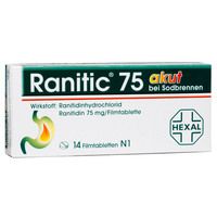Ranitic 75 akut bei Sodbrennen 14 ST - 3567925