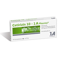 Cetirizin 10 - 1 A Pharma 7 ST - 3823564