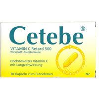 Cetebe Vitamin C Retard 500 30 ST - 3884264