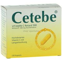 Cetebe Vitamin C Retard 500 120 ST - 3884301