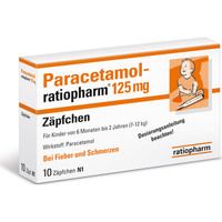 Paracetamol-ratiopharm 125mg Zäpfchen 10 ST - 3953580