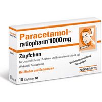 Paracetamol-ratiopharm 1000mg Zäpfchen 10 ST - 3953611