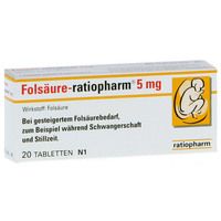 Folsäure-ratiopharm 5mg 20 ST - 3971365