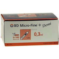 BD Micro-Fine+ U100 Demi 0.3x8mm 100 ST - 4144150