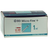 BD Micro-Fine+ U40 Ins.Spr.12.7mm 100x1 ML - 4400127