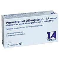 Paracetamol 250mg Supp. - 1 A-Pharma 10 ST - 4478187