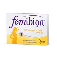 Femibion Schwangerschaft 1 (800ug Folat) ohne Jod 30 ST - 6560786