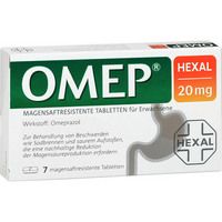 Omep HEXAL 20mg magensaftresistente Tabletten 7 ST - 6817771