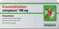 Eisentabletten-ratiopharm 100mg Filmtabletten 100 ST - 6958543