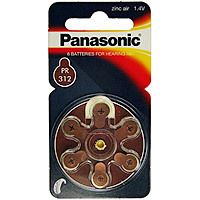 Batterie f. Hörgeräte Panasonic PR 312 6 ST - 7194384