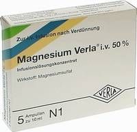 Magnesium Verla i.v.50% Infusionslösungskonzentrat 5 ST - 7244946