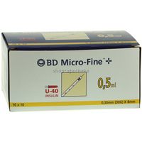 BD Micro-Fine+ U40 Ins.Spr.8mm 100x0.5 ML - 7468060