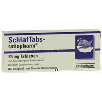Schlaf Tabs-ratiopharm 25mg Tabletten 20 ST - 7707524